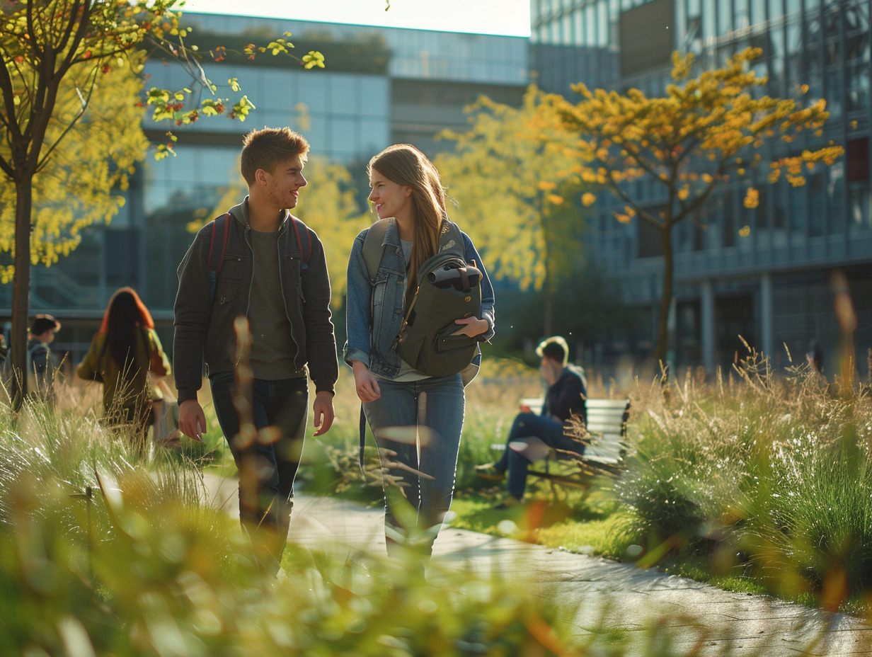 étudiants campus