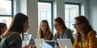 étudiants en discussion