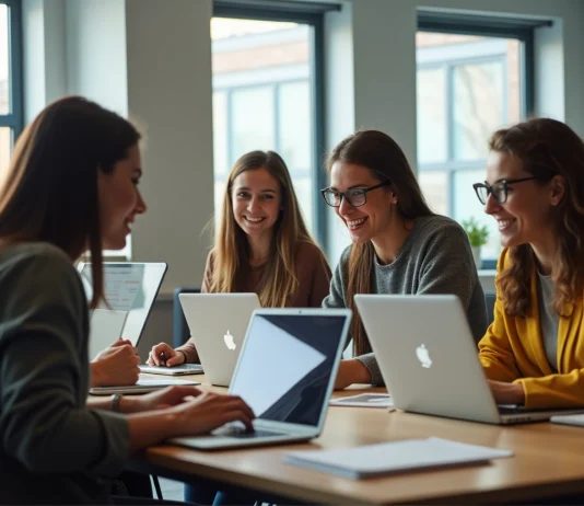 étudiants en discussion